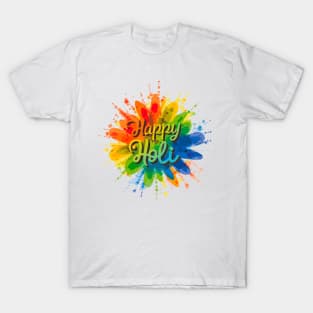 Happy Holi Celebration India Hindu Matching Men Women Kids T-Shirt